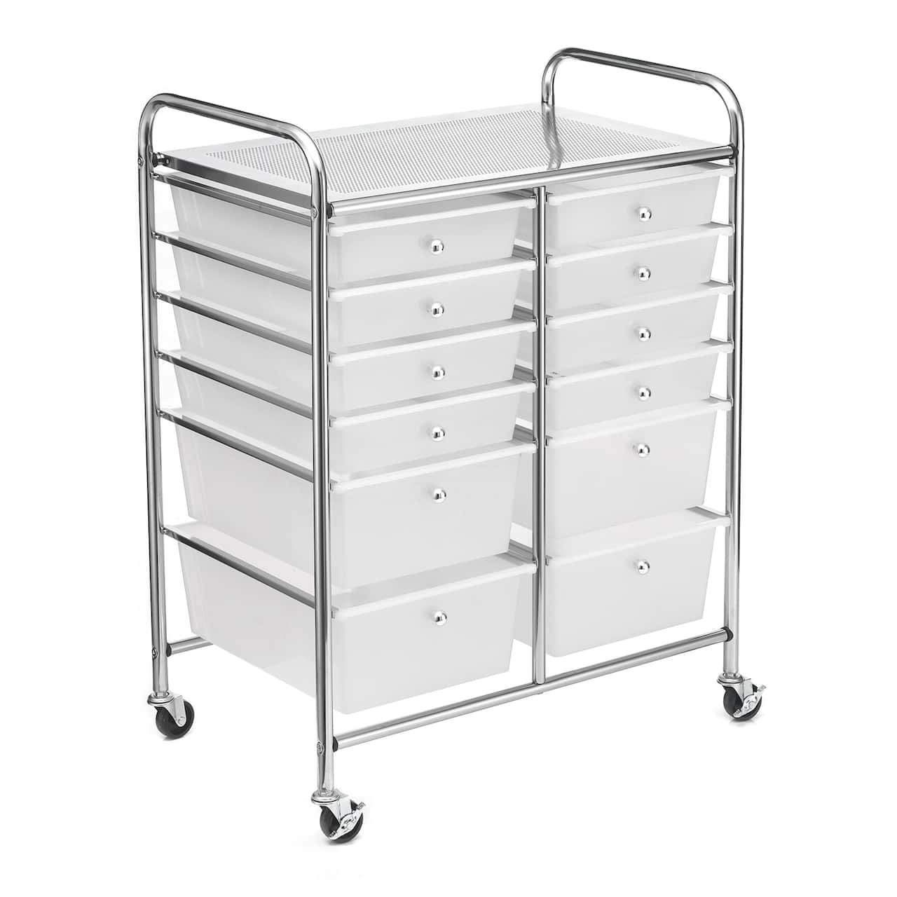 Clear 12 Drawer Rolling Cart by Simply Tidy&#x2122;